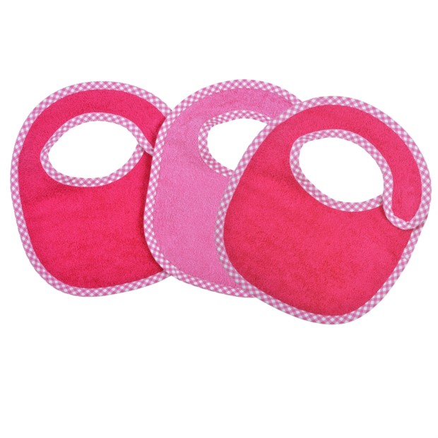 3er Set rosa Klettltzchen 22 x 29 cm rund 2-lagig