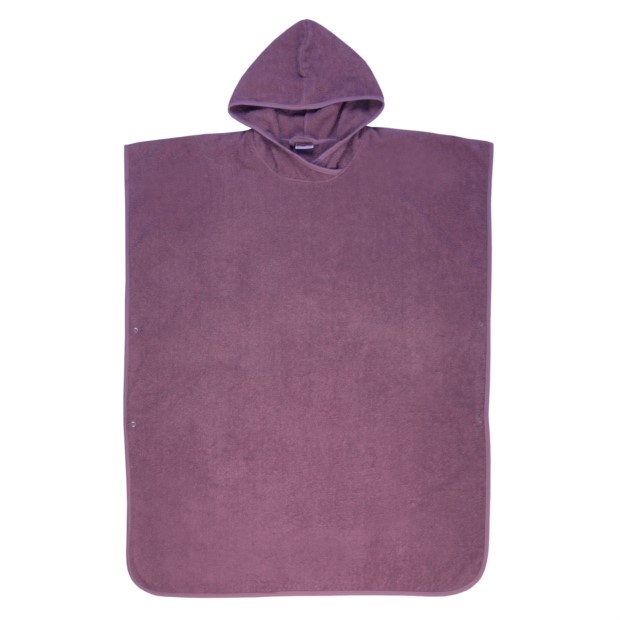 Uni mauve Bade-Poncho Gre 100/80