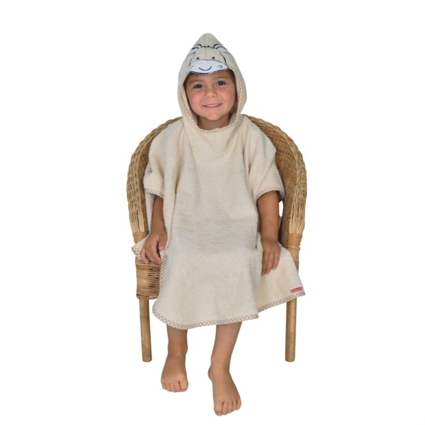 Esel natur Bade-Poncho Gre 60/75