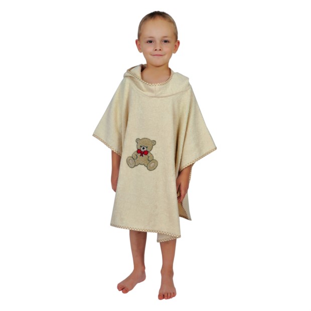 Teddy II natur Bade-Poncho Gre 60/75