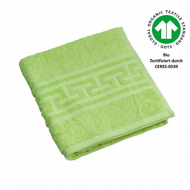 Jacquard M GOTS limone Handtuch 50x100 cm