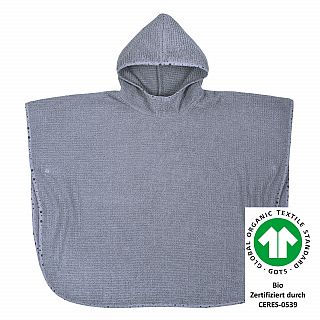 At home dunkelgrau Bade-Poncho 60x75 cm