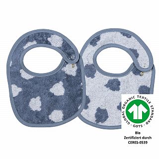 Jac. Teddy blau Druckknopflatz 22x29 cm 2er Set