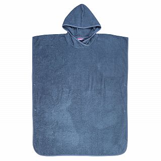 Uni dunkelblau Bade-Poncho Gre 100/80