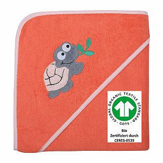 Schildkrte lachs Kapuzen-Bt. Gre 100x100 cm