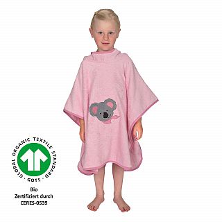 Koala Mdchen perle Bade-Poncho Gre 60x75 cm