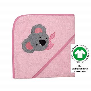 Koala Mdchen perle Kapuzen-Bt. Gre 80x80 cm