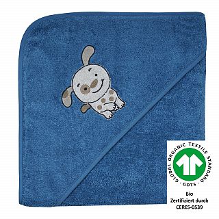 Hund rauchblau Kapuzen-Bt. Gre 100/100