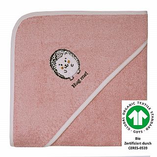 Igel rosa Kapuzen-Bt. Gre 100x100 cm