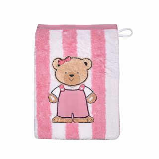 Teddy Ringel rosa Waschhandschuh Gre 15/21