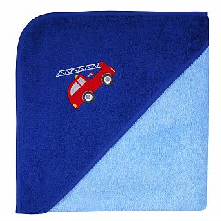 Feuerwehr hellblau Kapuzen-Bt. Gre 100x100 cm