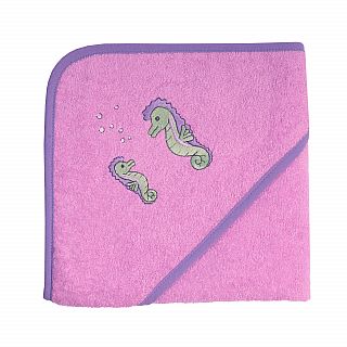 Seepferdchen hellflieder Kapuzen-Bt. Gre 80x80 c