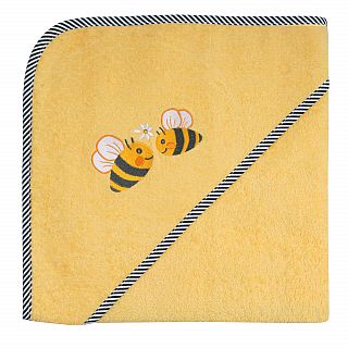 Bienen gelb Kapuzen-Bt. Gre 100x100 cm
