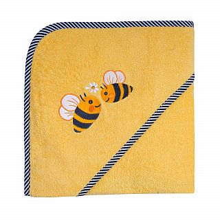 Bienen gelb Kapuzen-Bt. Gre 80x80 cm