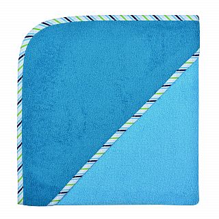 Uni aqua-petrol Kapuzen-Bt. Gre 100x100 cm