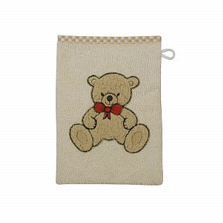 Teddy II natur Waschhandschuh Gre 15/21