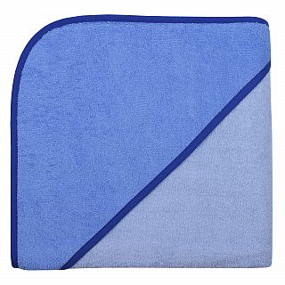 Uni sky/ciel Kapuzen-Badetuch 140 x 140 cm