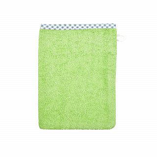 Uni opalgrn Waschhandschuh Gre 15/21