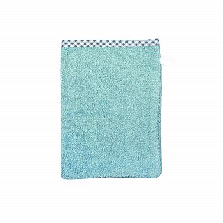 Uni kristallblau Waschhandschuh Gre 15/21