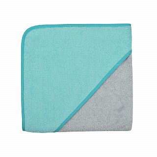 Uni chrom-blaugrn Kapuzen-Bt. Gre 80x80 cm