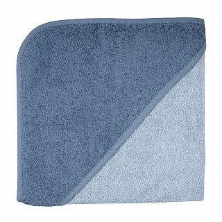 Uni stahl-dunkelblau Kapuzen-Bt. Gre 100x100 cm