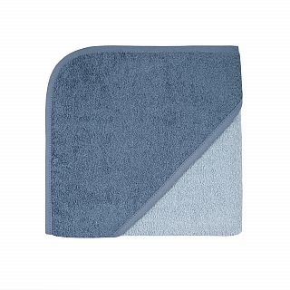 Uni stahl-dunkelblau Kapuzen-Bt. Gre 80x80 cm