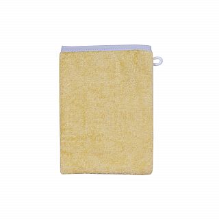 Uni gelb-chrom Waschhandschuh Gre 15/21