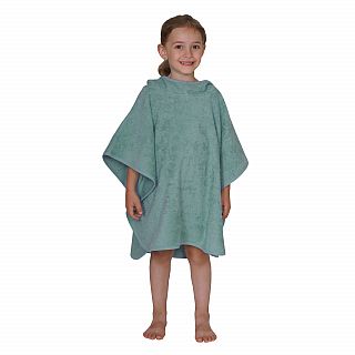 Uni eisblau Bade-Poncho Gre 60x75 cm