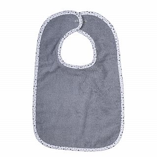 Uni dunkelgrau Riesen-Latz mit Druckknopf Gr 30/45