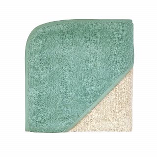 Uni greige-eisblau Kapuzen-Bt. Gre 80x80 cm