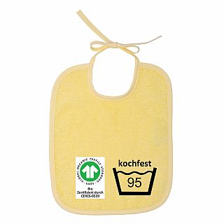 GOTS kochfest gelb Bindelatz Gre 25x30 cm