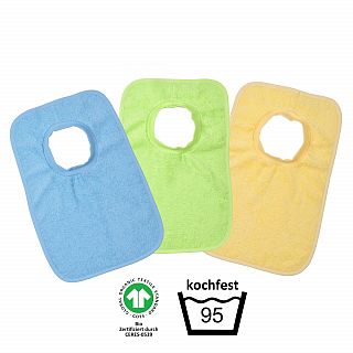 GOTS kochfest blau Riesen-Schlupflatz 3er Pack 