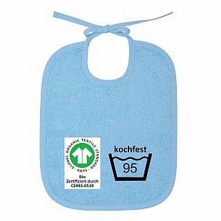 GOTS kochfest blau Bindelatz Gre 25x30 cm