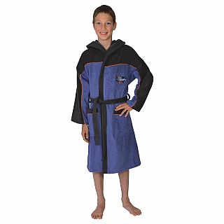 Kn. Bademantel City Cruising blau Gre 128-176