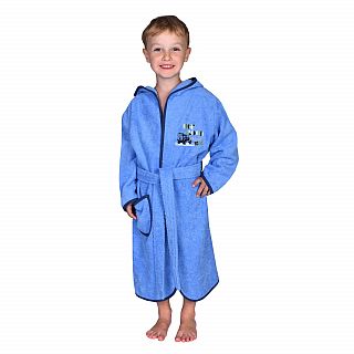 Kn. Bademantel Jeep ciel Gre 104-140