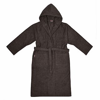 Da/He. Bademantel Kapuze coffee Gre XS-XL