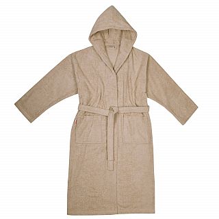 Da/He. Bademantel Kapuze mandel Gre XS-XL