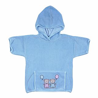 Teddykinder bleu Kapuzen-Jacke Gr. 98/104