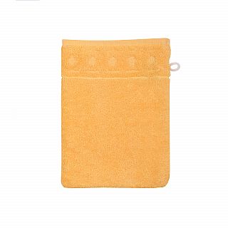 Jacquard R apricot Waschhandschuh Gre 17x22 cm