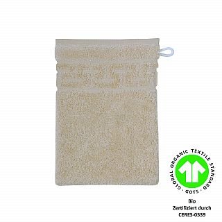 Jacquard M GOTS mandel Waschhandschuh Gre 17x22 