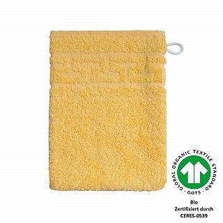 Jacquard M GOTS banane Waschhandschuh Gre 17/22 