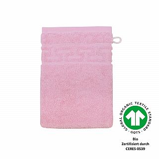 Jacquard M GOTS perle Waschhandschuh Gre 17x22cm