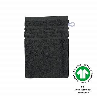 Jacquard M GOTS graphit Waschhandschuh Gre 17x22
