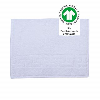 Jacquard M GOTS weiss Gstetuch 30x50 cm