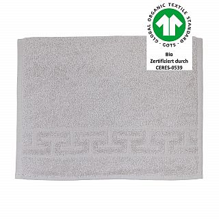 Jacquard M GOTS chrom Gstetuch 30/50 cm