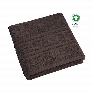 Jacquard M GOTS coffee Handtuch 50x100 cm