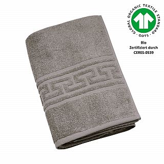 Jacquard M GOTS esche Duschtuch 70x140 cm